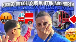 KICKED OUT OF LOUIS VUITTON AND NORTH PARK MALL BECAUSE OF GAS LEAK PURE CHAOS