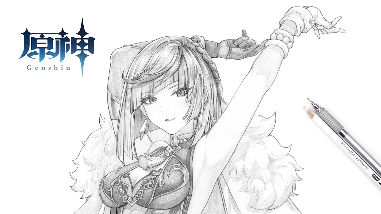 如何畫夜蘭 | 原神 | 夜蘭 | How to draw Yelan | Genshin Impact | drawing tutorial | 動漫 | 遊戲 | 畫畫 | 教學