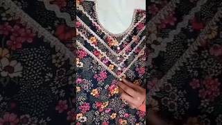 neck designing zigzag Dori | neck designing Samosa lace | how to make samosa lace zigzag Dori