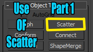 What use of  "SCATTER"  Compound Object in 3DsMax PART 1
