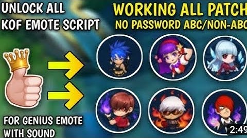 All KOF emote script with Sounds and back up file ( no password )
