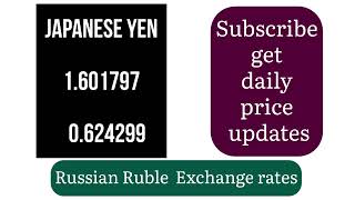 Russia 1 Ruble buying Selling Rates Today 22 August 2024