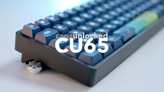 £133.77 from UK.. CU65 (Round 1) by capsunlocked Build | SP-Star Purple Switches, GMK Dots Keycaps