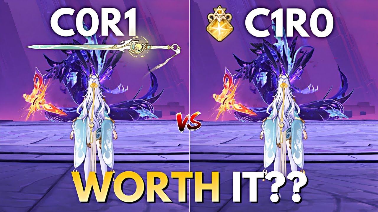 Is C1 Zibai Worth it? C1 vs C0R1 Zibai! Genshin Impact