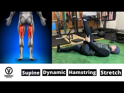 Supine Dynamic Hamstring Stretch