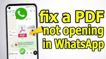 Fix PDF Not Opening in WhatsApp 2025 | Solve WhatsApp Document File Problem