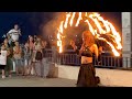 Анапа. Фаер шоу fire show от уличных артистов @aladdin.250 и @nata1ia_c в Анапе на Набережной 2021.