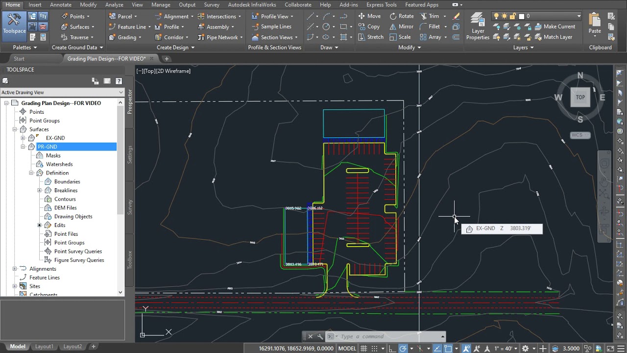 Grading View Layout Grading Plan Design 30 (FINAL VIDEO May 2020) - YouTube