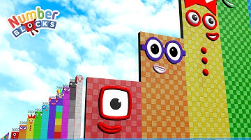 Looking for Numberblocks Step Squad 1 to 10 vs 1000 to 500 000 HUGE Standing Tall Numbers Patterns