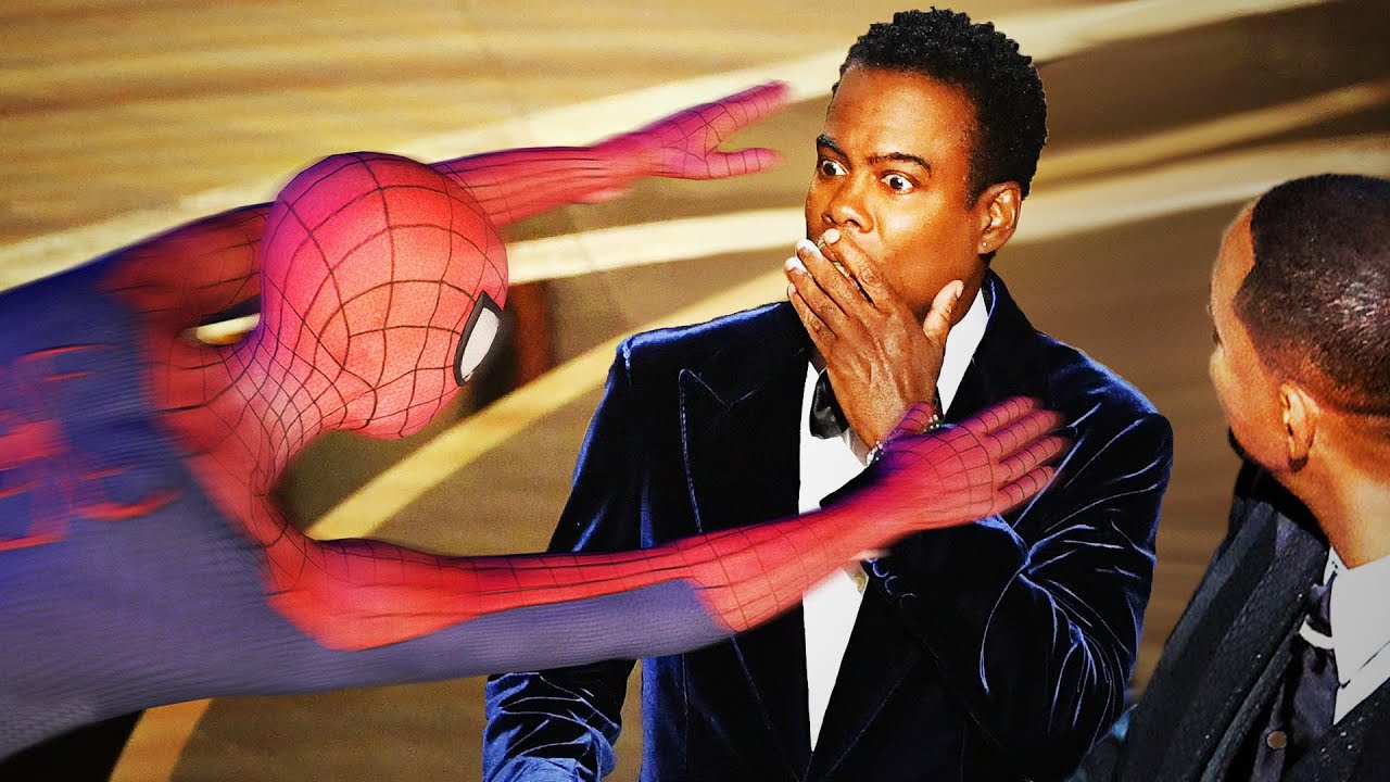 Andrew Garfield Saves Chris Rock At The Oscars