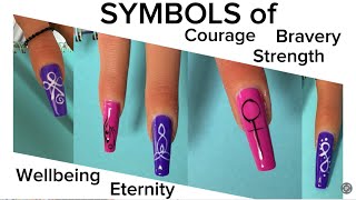 Symbols of Strength Bravery Courage Wellbeing Eternity - Dedicated to a wonderful human being