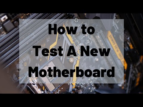 Video: How To Test A Motherboard