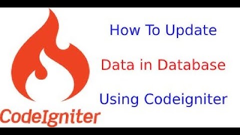 Codeigniter tutorial for beginners in hindi | how to update data in database using codeigniter