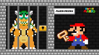 Mario and Bowser Challenge Mario Prison Escape | Game Animation