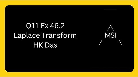 Q11 Ex 46.2 Laplace Transform. Solutions of HK Das #engineeringmathematics #hkdas