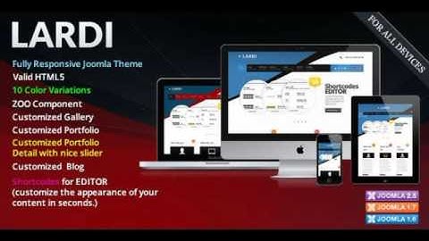 Preview L-Ardi Responsive Corporate Joomla Template