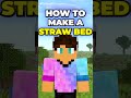 How to Make a Straw Bed in Minecraft