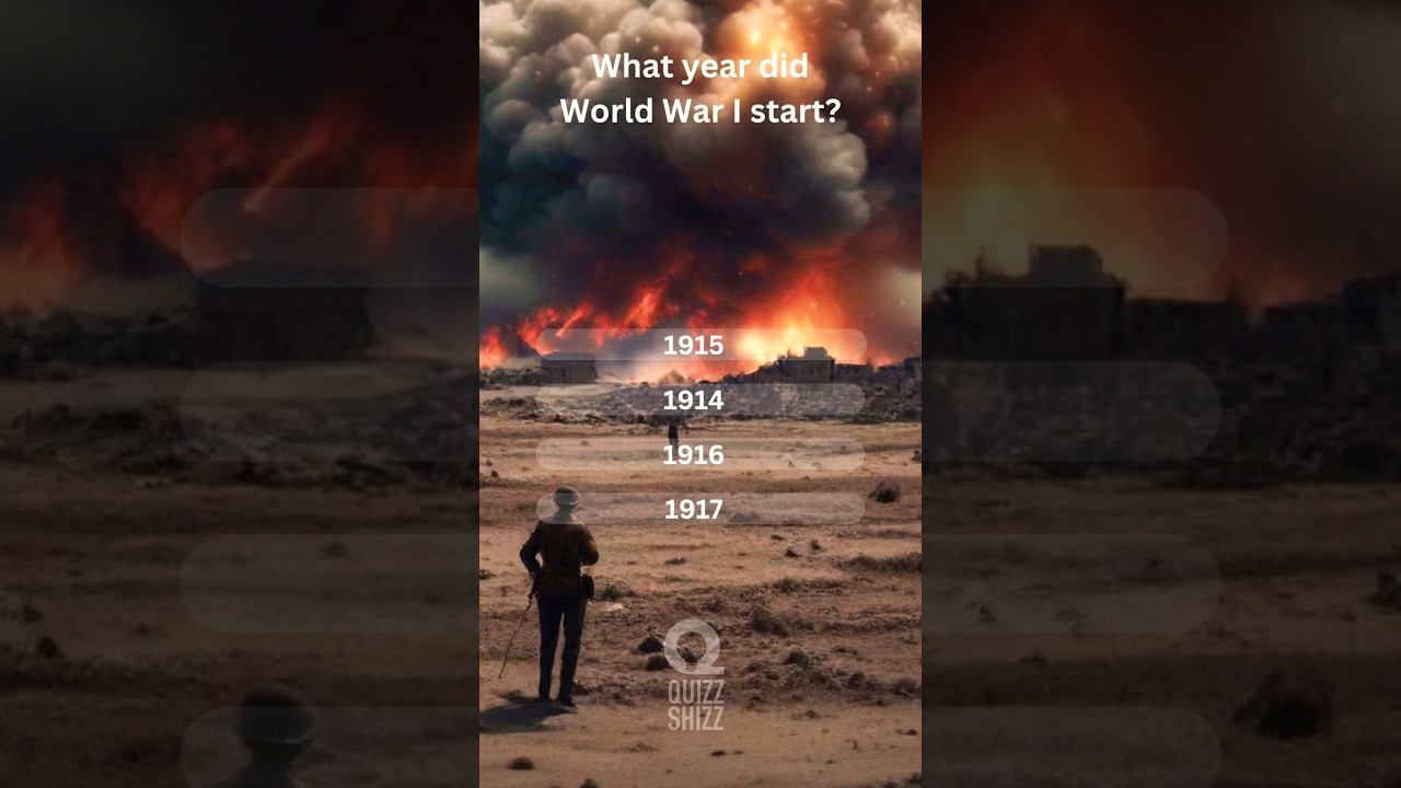 World War 1 - Quizz💯💡🔥