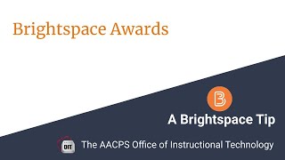 Brightspace Awards