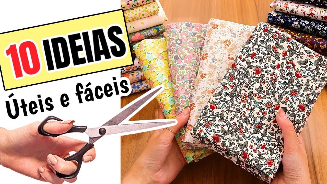 FAÇA EM 10 MINUTOS| 10 IDEIAS DE COSTURA ÚTEIS E FÁCEIS | COSTURA CRIATIVA