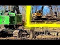 John Deere track cutter, Cat slasher!!