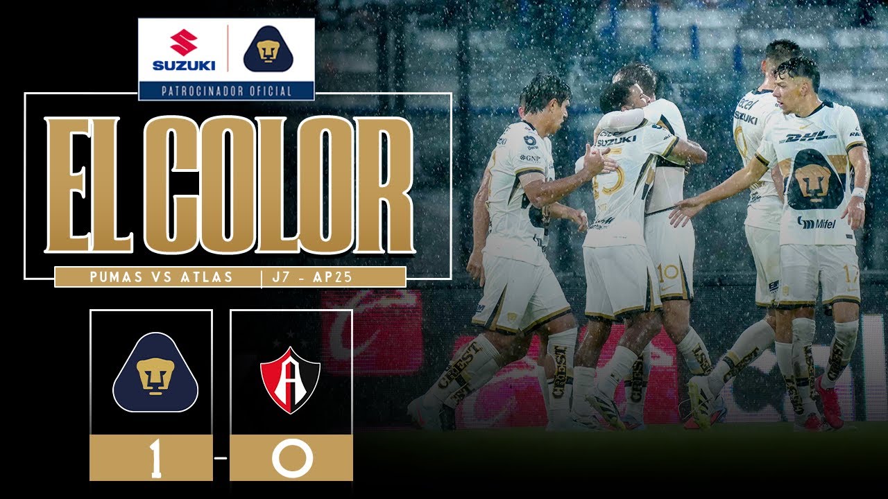 Color Suzuki | Pumas vs Atlas | Jornada 7 | Apertura 2025 - YouTube