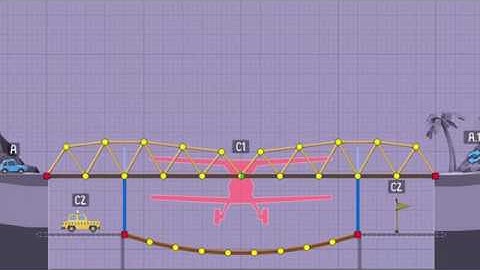 Poly Bridge 2 Level 2 - 8 "Split Level" 100%