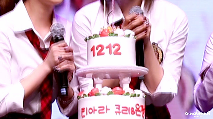 141213 티아라 2nd 팬미팅 함큘 생일 event 직캠
