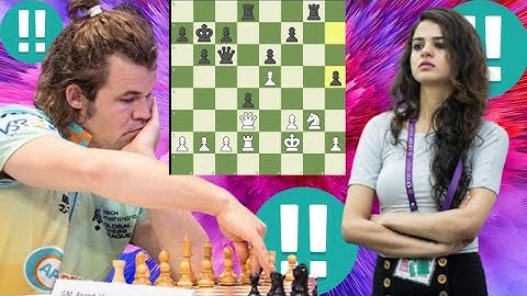 Alert chess game 1, Magnus Carlsen vs Tania Sachdev