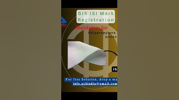 BIS ISI mark Registration Mandatory for Geo Textiles #pchindia #business #isi #bis | PCHIndia