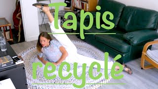 Je recycle des vêtements en tapis / Tapis fait main