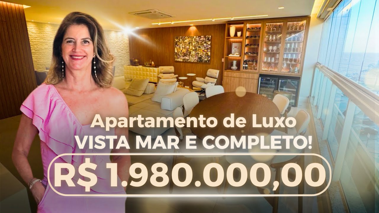 TOUR APTO de LUXO MOBILIADO com VISTA MAR | Vila Velha– ES