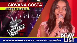 Video thumbnail of "The Voice Kids - GIOVANA COSTA canta CANARINHO PRISIONEIRO - COMPLETO - 5º temporada 2020"