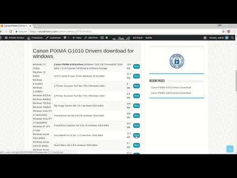 canon pixma g1010 driver & how to install