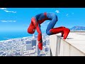 GTA 5 Spiderman Epic Jumps #61 - Spider-Man Gameplay &amp; Myths Action Fails