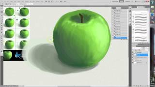 digital painting photoshop apple tutorial