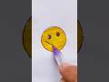 kids creative art 😁 emoji color #art #youtubeshorts #kids #cartoon #diy #emoji