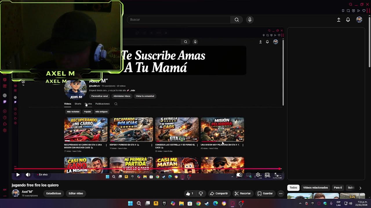 jugando free fire los quiero