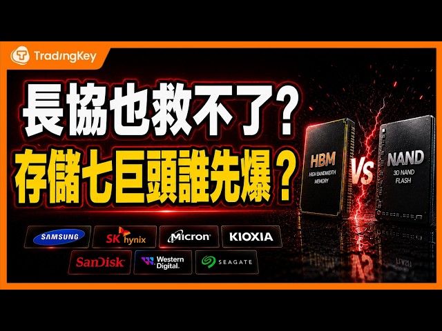 存儲七巨頭財報大橫評：長協救不了週期？85%毛利率背後誰先扛不住？美光、SK海力士、閃迪操作指南 #MU #SNDK #SKHY #WDC #存儲股