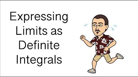 Expressing Limits as Definite Integrals - Complete Example Explained
