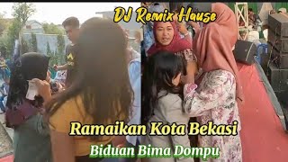 Ibu Hijab Ikut Nyawer Bersama Biduan Cantik Bima Dompu Di Kota Bekasi