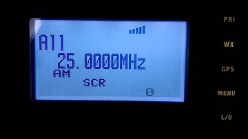 WWV, 25 MHz, on Bearcat BCD996XT scanner