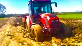 Zetor 8441 zaglavio sa prikolicom, Traktor Zetor 8441 stuck 1.dio