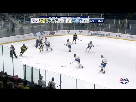 Northern Michigan Hockey's Hampus Eriksson Highlight Goal 3/4/22