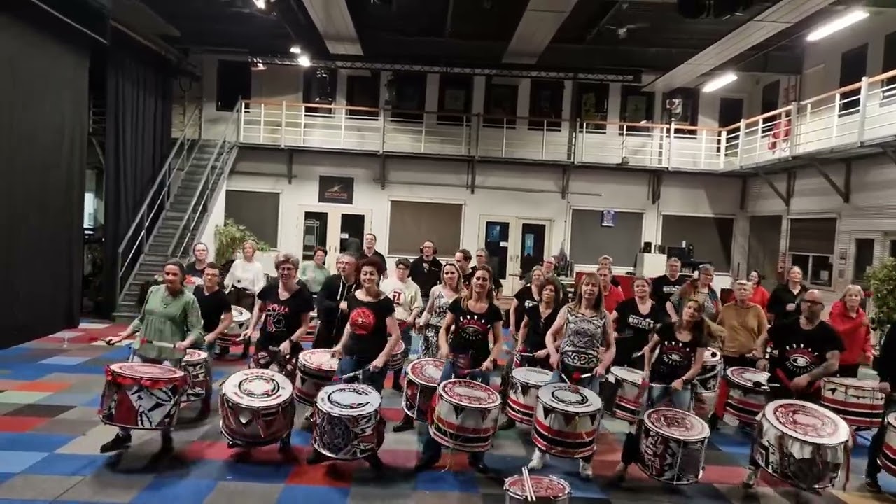 Batala Netherlands last rehaersel before Carnaval 2023
