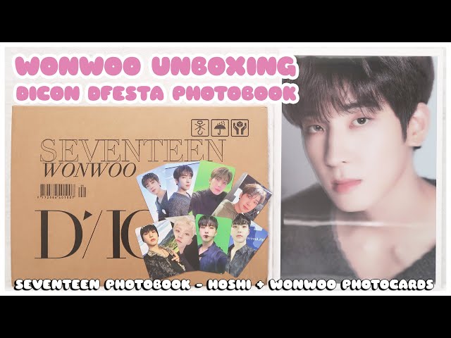 ✨ unboxing seventeen wonwoo dispatch dicon dfesta exhibition