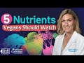 5 Nutrients Vegans Should Watch | Dietitian Stephanie McBurnett