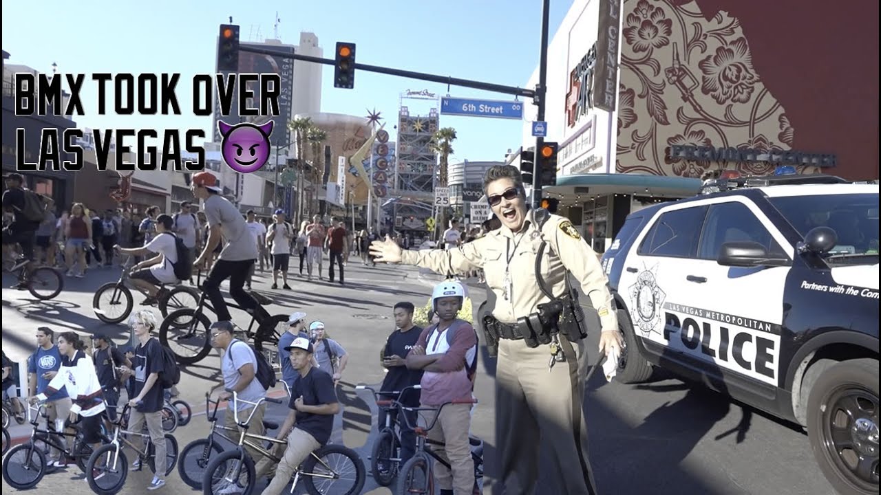 ROWDY BMX RIDERS TAKE OVER LAS VEGAS! YouTube