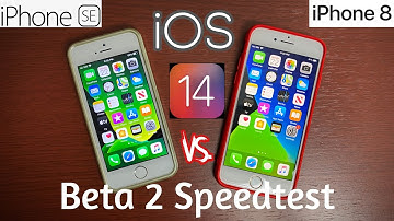 iOS 14 Beta 2 Speedtest! iPhone SE (1st Gen) vs. iPhone 8!