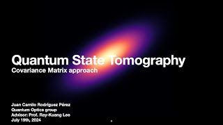 Master thesis defense: Machine Learning-enhanced Quantum State Tomography: Covariance Matrix